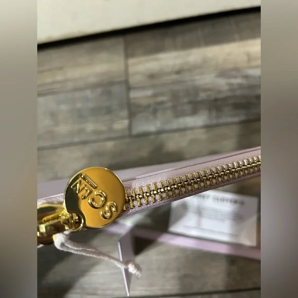 NWT Stoney Clover Lane Classic Clear Lilac purple Flat Pouch - Picture 5 of 5